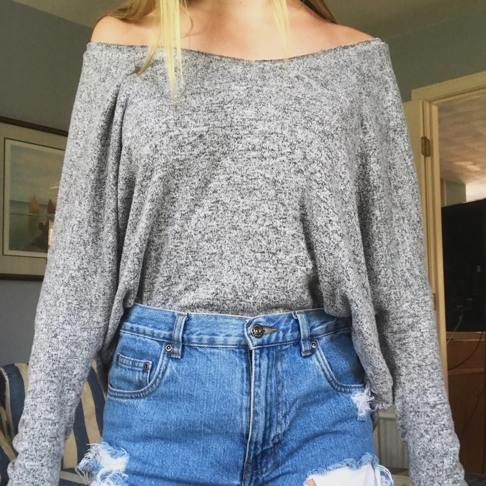 Slouchy V-Neck Sweater